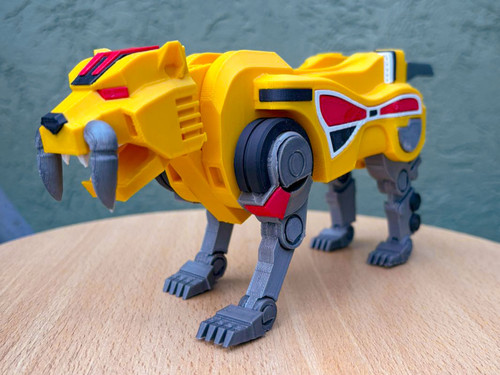 Sabertooth tiger dinozord - sabertooth, v2